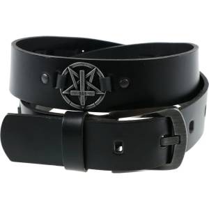 Leather & steel fashion Колан Pentagram кръст - LSF 19