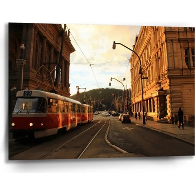 Sablio Obraz Električka v historickom meste - 90x60 cm