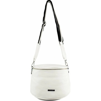 DIANA dámska crossbody koženková kabelka Biela