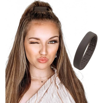 PONY-O Spona na vytváření vysokých polovičních culíků - PONY XL Slim Obsah: Hnědá