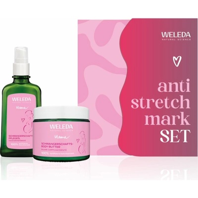 Weleda Mama olej na strie 100 ml + tělové máslo pro těhotné ženy 150 ml