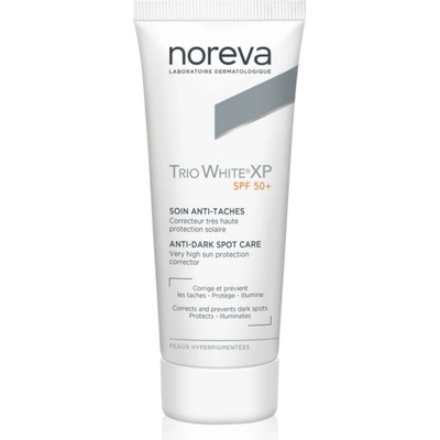 Noreva Trio White XP Anti-Dark Spot Care SPF 50+ opalovací krém na obličej proti pigmentovým skvrnám SPF 50+ 40 ml