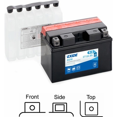Exide YT12A-BS, ET12A-BS