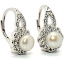 Rafity stříbrné s perlou a zirkony E0059KL-0605