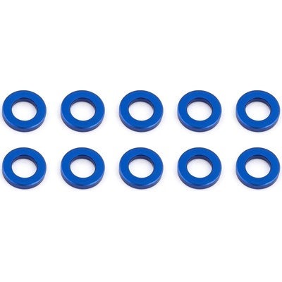 Associated Ballstud podložky 5.5x1.0 mm modré alu 10 ks
