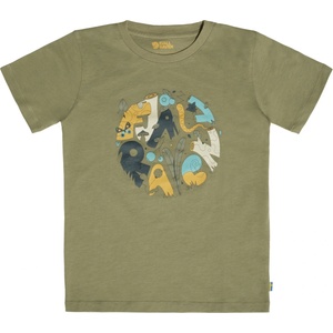 Fjällräven Детска тениска Fjällräven Kid's Forest Findings T-Shirt - Light Olive - размер 110 (EU) (704-2212-0212)