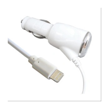 Telcon Зарядно за кола за Apple iPhone / iPod, Lightning конектор, бяло, 2A (176059)