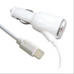 Telcon Зарядно за кола за Apple iPhone / iPod, Lightning конектор, бяло, 2A (176059)
