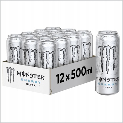 Monster Energy Ultra Zero sycený energetický nápoj plech 12 x 500 ml