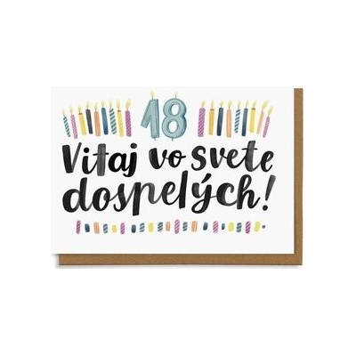 Vitaj vo svete dospelých