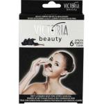 Victoria Beauty Почистващи ленти за нос с активен въглен 6 броя