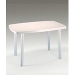 Bogdan Furniture Am Пластмасова маса Фаро 137/85/72h бяла
