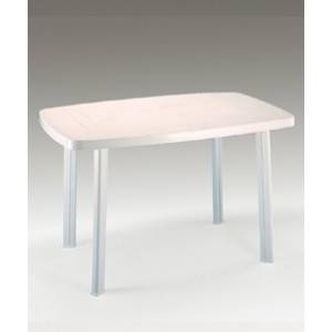 Bogdan Furniture Am Пластмасова маса Фаро 137/85/72h бяла