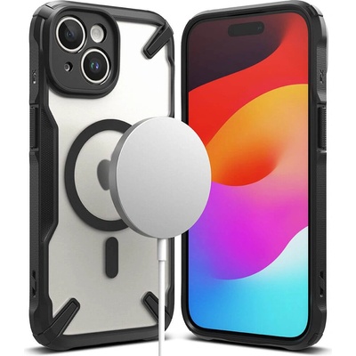 Ringke Magsafe Калъф за iPhone 15 Plus, Ringke Fusion X Magnetic, Черен (8809919308441)