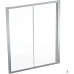 Geberit GEO - Душ-врата 160x190 см, сребристо/прозрачно стъкло 560.183. 00.2 (560.183.00.2)