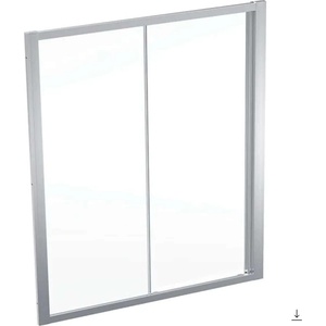 Geberit GEO - Душ-врата 160x190 см, сребристо/прозрачно стъкло 560.183. 00.2 (560.183.00.2)