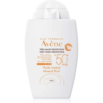 Avène Sun Mineral Fluid защитен флуид без химически филтри SPF 50+ 40ml