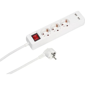 Vivanco 3 Plug + 2 USB 1.4 m Switch (39613)