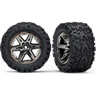 Traxxas kolo 2.8" disk RXT černý chrom pneu Talon Extreme pár zadní