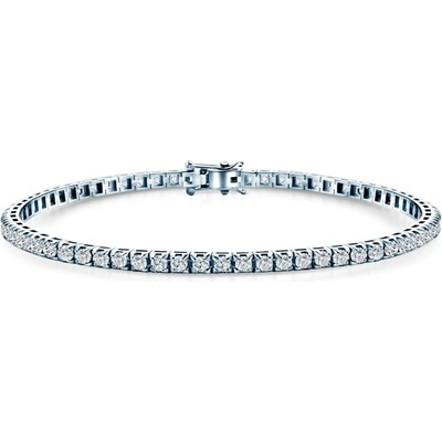 SAVICKI Tenisový náramok biele zlato s laboratórnými diamantmi 1.980 ct 3 mm 19 cm - SAV-B-TENIS-19CM-30SZ-20K-585-BDLAB-B
