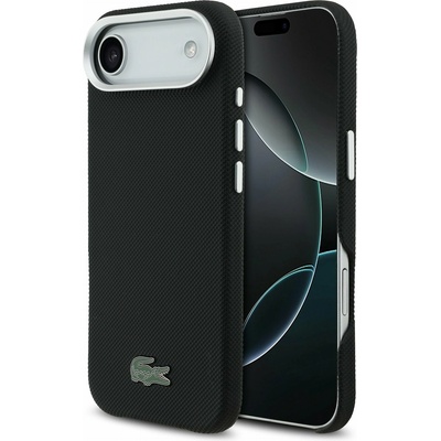 Lacoste Iconic Petit Pique Metal Logo MagSafe Задна Обвивка за iPhone Air Black Lacoste | Cheren | МЪЖЕ | UNI
