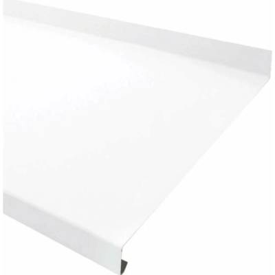 Parapet venkovní r.š.300mm - pozink Lakovaný RAL 9010 bílá s folií dl.2m