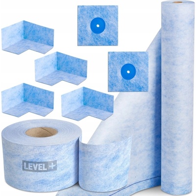 Sada pro hydroizolaci LEVEL+ tekutá fólie 10 m páska 1 m2 rohož