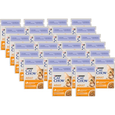 Cat Chow Adult s jahňacím mäsom a zelenými fazuľkami v želé 26 x 85 g