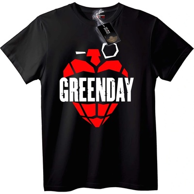 NOONEBRAND Тениска Green Day диамант - 2XL, Black