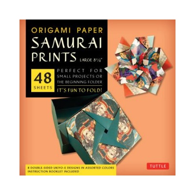 Tuttle Publishing Origami Paper - Samurai Prints - Large 8 1/4" - 48 Sheets | Tuttle Publishing