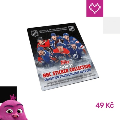 Topps hokejové samolepky NHL 2024/25 Collection album