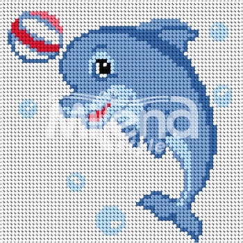 Image 1 of Milena Style Делфинче - гоблен с щампа без конци