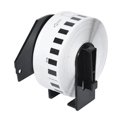 Makki съвместими етикети Brother DK-22210 - Roll White Continuous Length Paper Tape 29mm x 30.48m, Black on White - MK-DK-22210 (MK-DK-22210)