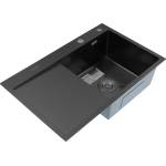 Böhm Черна кухненска мивка BOHM BH7849RB Nano Black SUS304 780×490×215 мм (16981) Мивка за вграждане