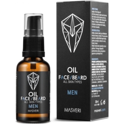 Masveri Masveri Масло за брада без парабени за овлажняване 30 ml