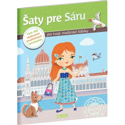 Ella & Max kniha samolepiek šaty pre Sáru mix