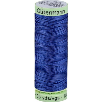 Polyesterové nitě Gütermann Jeans návin 30 m, střední, 315 modrá kobaltová