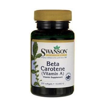 Swanson Бета каротин Beta-Carotene (Vitamin A) 10000IU / 250 Soft. , 4278