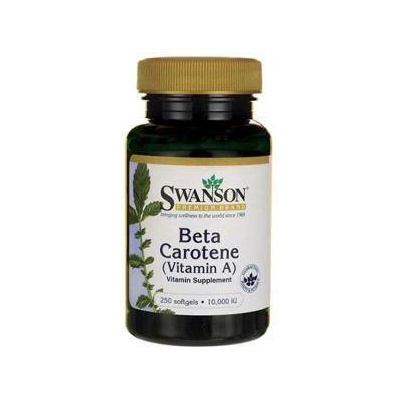 Swanson Бета каротин Beta-Carotene (Vitamin A) 10000IU / 250 Soft. , 4278