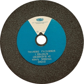 Tyrolit Brusný kotouč plochý 150 x 20 x 16 mm 49C80K9V40 T416362