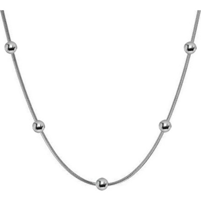 Ewena Ocelový řetízek had s kuličkami GHZ384