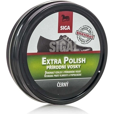 Siga Vojenské leštidlo na obuv BOX 75ml čierne