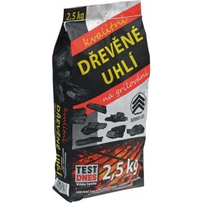 Servis Les grilovací dřevěné uhlí 2,5 kg