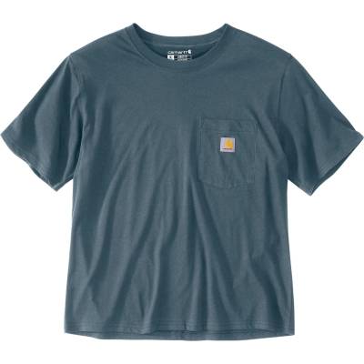Carhartt Дамска тениска Carhartt Women's Lightweight S/S Crewneck T-Shirt - Iron Blue - размер XS (916-4224-0411)