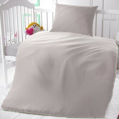 Kvalitex mušelínové obliečky do postieľky smotanová 90 x 135 cm 45 x 60 cm