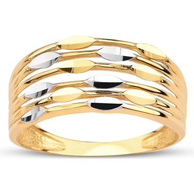 Lillian Vassago Jemný prsten z kombinovaného zlata LLV95 GR004