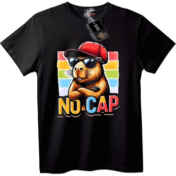 NOONEBRAND Тениска No Cap Beaver - XS, Black