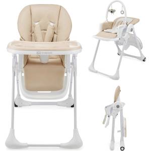 KinderKraft TUMMIE - столче за хранене 2в1, бежово