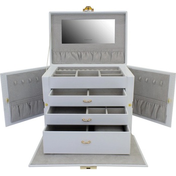 Friedrich Lederwaren šperkovnice Caiman bílá