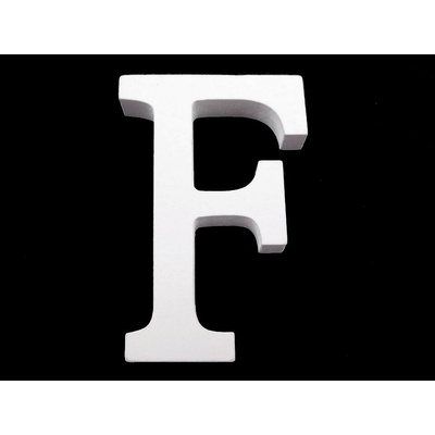 Drevená dekorácia písmená abecedy Písmeno: "F"